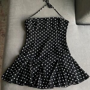 Princess Polly Black Polka Dot Dress